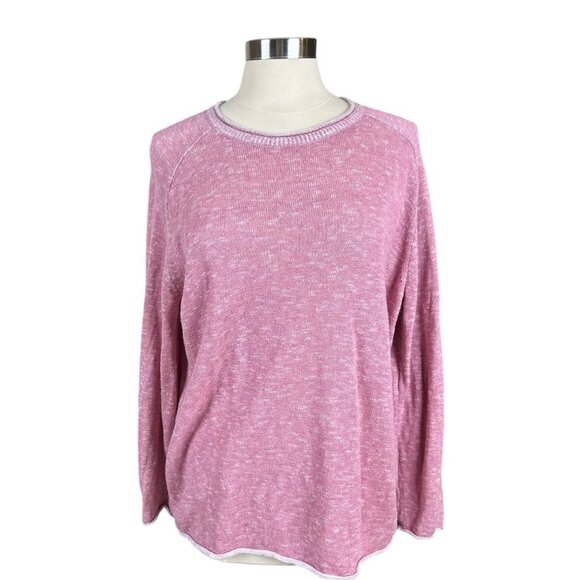 Eileen Fisher Sweaters - Eileen Fisher Sweater Women Medium M Organic Cotton & Linen Pink boho Lagenlook